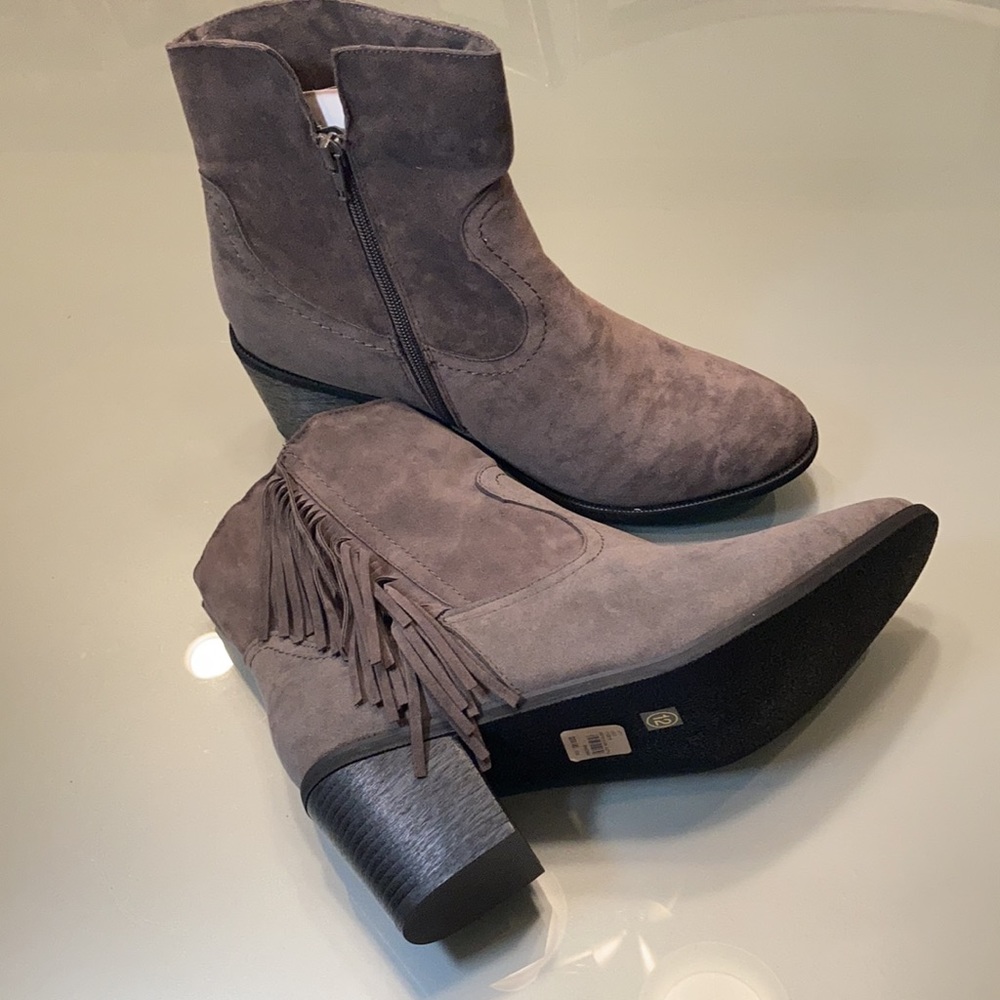 NEW Lane Bryant Fray Ankle Boots Size 12